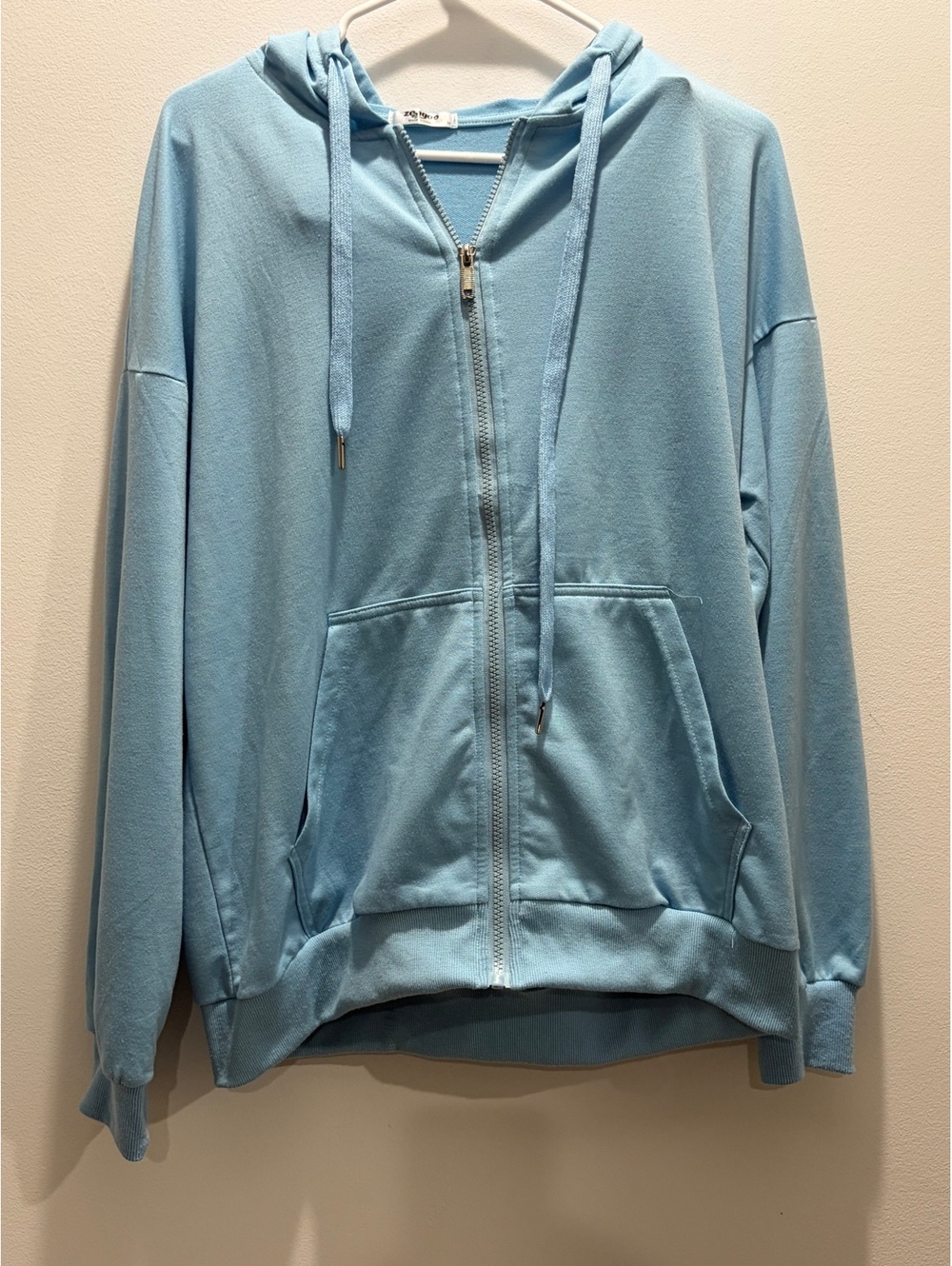 Zeagoo Women's Oversized Blue Pullover Hoodie Size M Fast Shipping